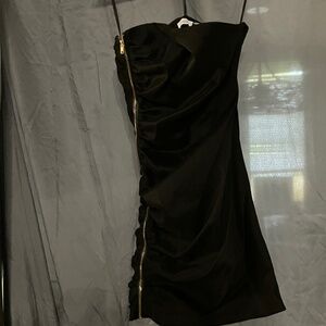 CALVIN KLEIN BLACK STRAPLESS DRESS